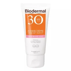 Biodermal 2x Zonnecreme Gezicht Gevoelige Huid SPF 30 50 ml