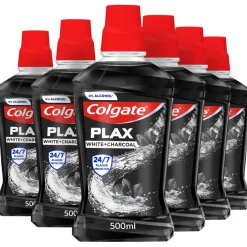 Colgate 6x Mondwater Plax White + Charcoal 500 ml