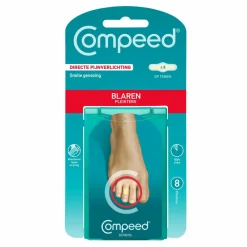 Compeed 2x Blarenpleister Tenen 8 stuks