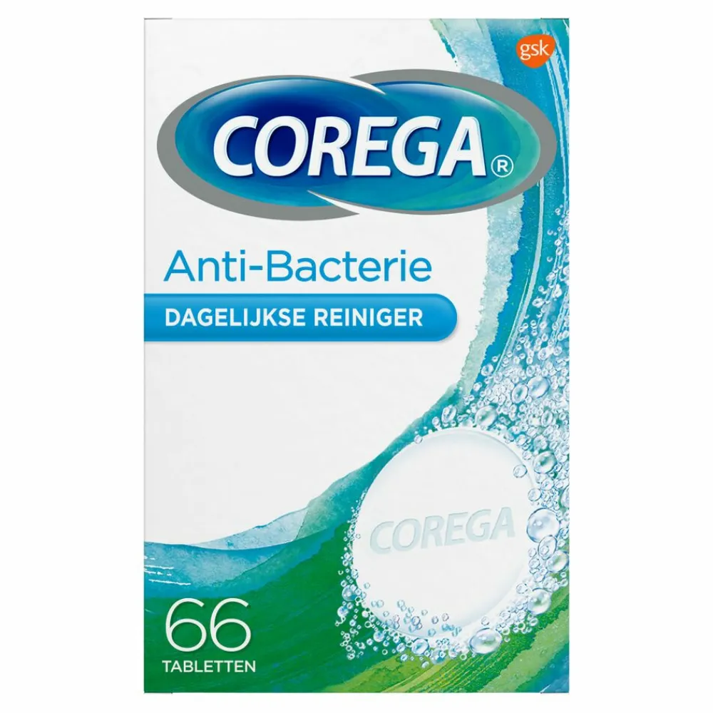 Corega 3x Tabs Anti Bacterieel 66 stuks