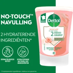 Dettol 5x No Touch Wasgel Navulling Rozenwater & Sheabutter 250 ml