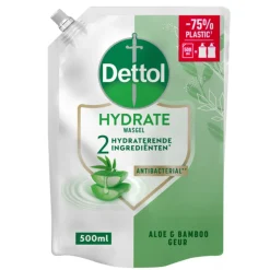 Dettol 6x Refill Handzeep Hydrating Aloe Vera 500 ml