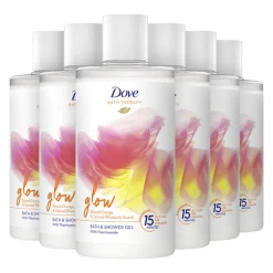 Dove 6x Bath Therapy Glow Badschuim & Douchegel 400 ml