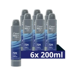 Dove 6x Deodorant Men+ Care Clean Comfort 200 ml