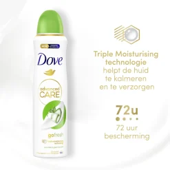 Dove 6x Deodorant Spray Advanced Care Cucumber & Green Tea 150 ml