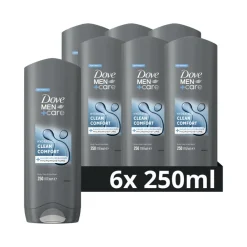 Dove 6x Douchegel Men+ Care Clean Comfort 250 ml