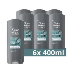 Dove 6x Douchegel Men+ Care Eucalyptus + Mint 400 ml