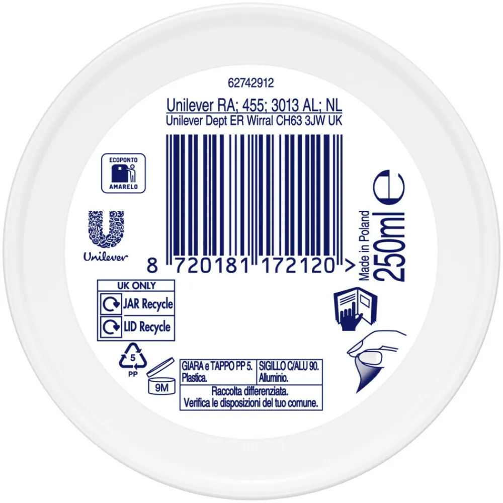 Dove 6x Hydraterende Bodycrème One Cream Rich 250 ml