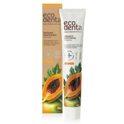 Ecodenta 3x Tandpasta Organic Whitening Papaja 75 ml