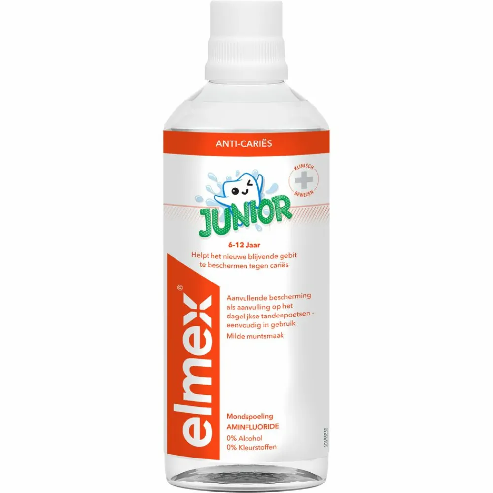 Elmex 6x Mondspoeling Junior (5-12 Jaar) 400 ml