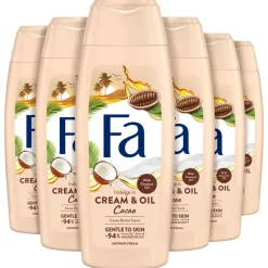 Fa 6x Douchecrème Cream & Oil Cacaobutter & Coconut oil 250 ml