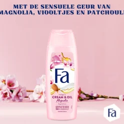 Fa 6x Douchecrème Cream Oil Silk Magnolia 250 ml