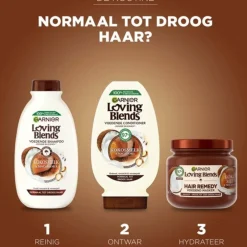Garnier 6x Loving Blends Kokosmelk en Macadamia Haarmasker 340 ml