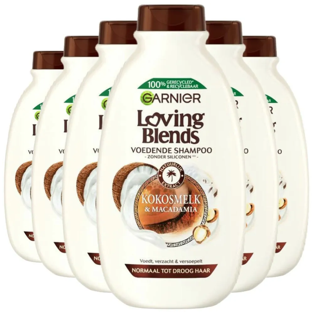 Garnier 6x Loving Blends Kokosmelk en Macadamia Shampoo 300 ml