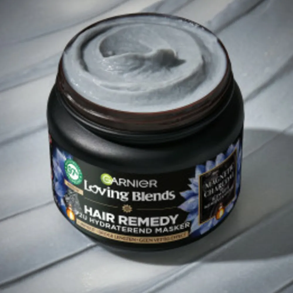 Garnier 6x Loving Blends Magnetic Charcoal Haarmasker 340 ml