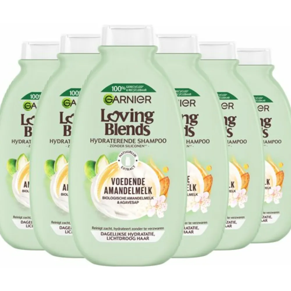 Garnier 6x Loving Blends Voedende Amandelmelk Shampoo 300 ml