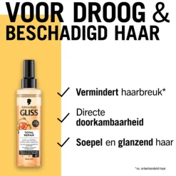 Gliss 6x Anti-klit Spray Total Repair 200 ml