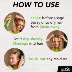 Got2b 6x Droogshampoo Fresh & Fabulous 200 ml