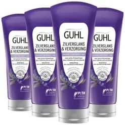 Guhl 4x Zilverglans & Verzorging Anti-Geel Haarmasker 200 ml