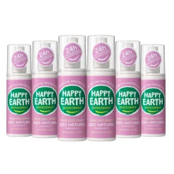 Happy Earth 6x 100% Natuurlijke Deodorant Spray Lavender Ylang 100 ml