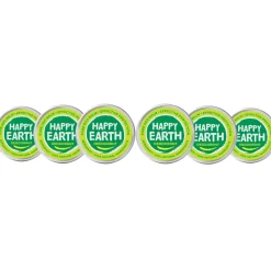 Happy Earth 6x 100% Natuurlijke Deodorant Balm Bergamot 45 gr