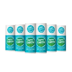 Happy Earth 6x 100% Natuurlijke Deodorant Roller Cedar Lime 75 ml
