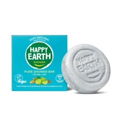 Happy Earth 6x 100% Natuurlijke Shower Bar Cedar Lime 90 gr