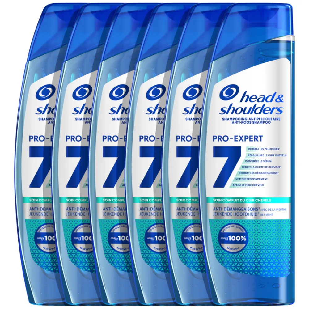 Head & Shoulders 6x Shampoo Pro-Expert 7 Jeukende Hoofdhuid 250 ml