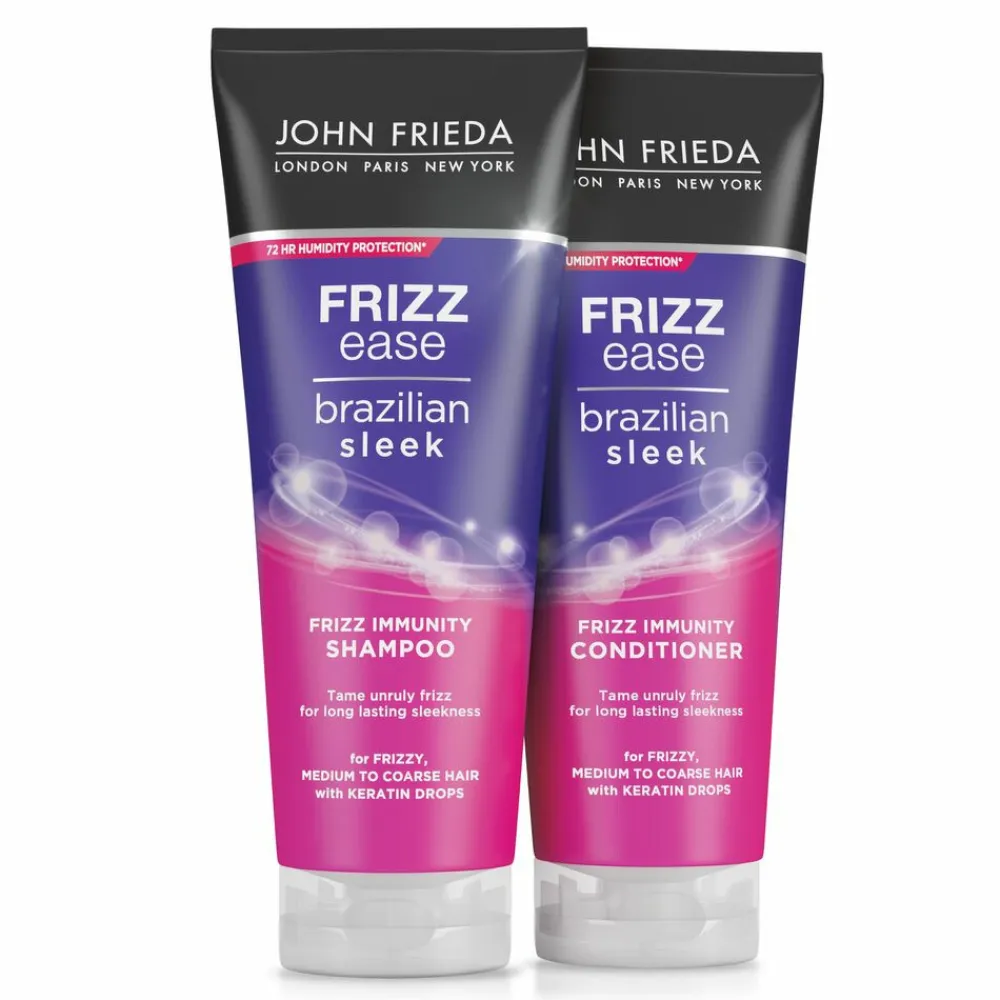 John Frieda 4x Frizz Ease Brazilian Sleek Conditioner 250 ml