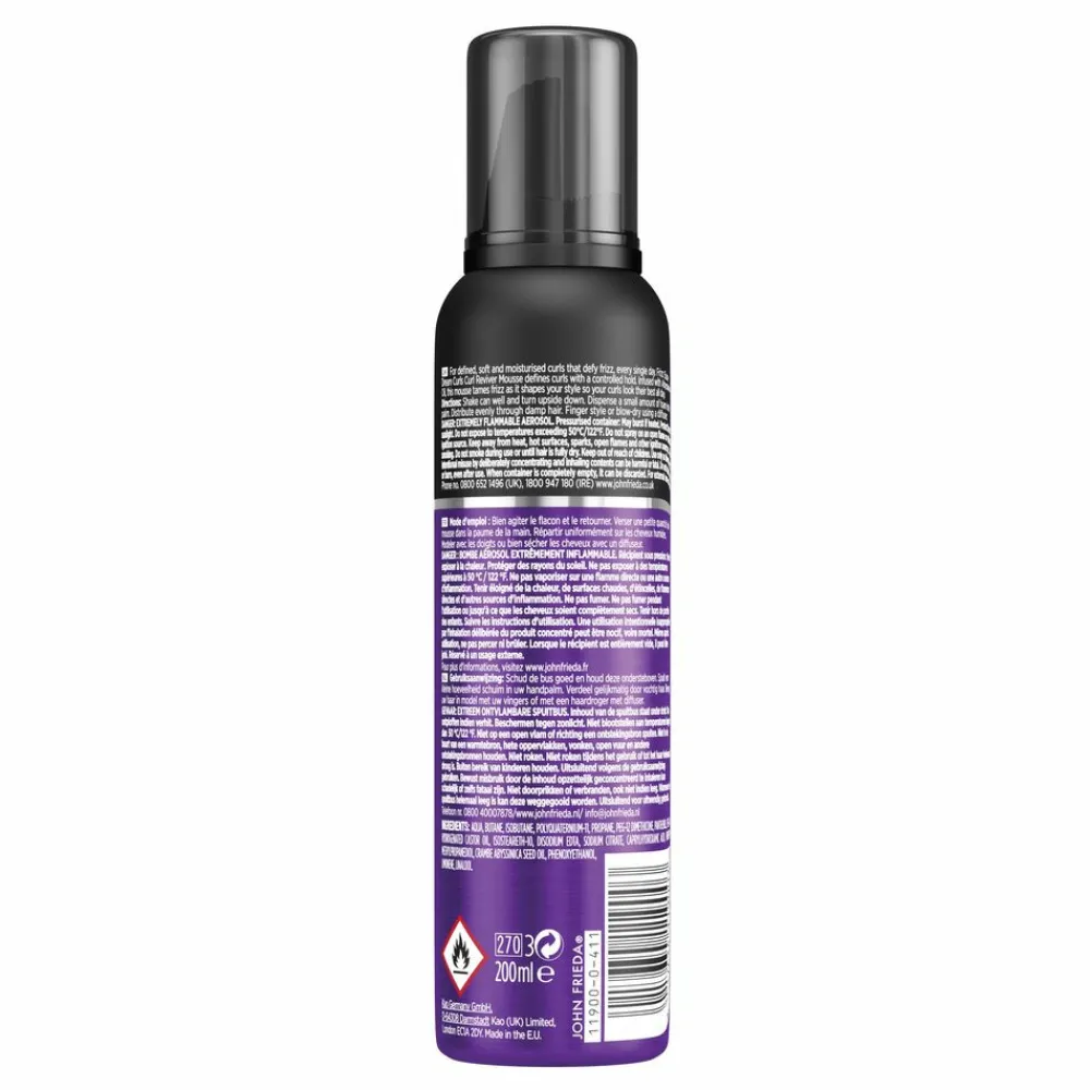 John Frieda 4x Frizz-Ease Dream Curls Reviver Mousse 200 ml
