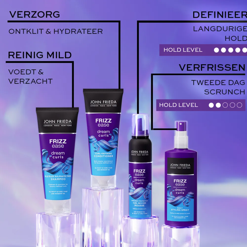 John Frieda 4x Frizz-Ease Dream Curls Reviver Mousse 200 ml