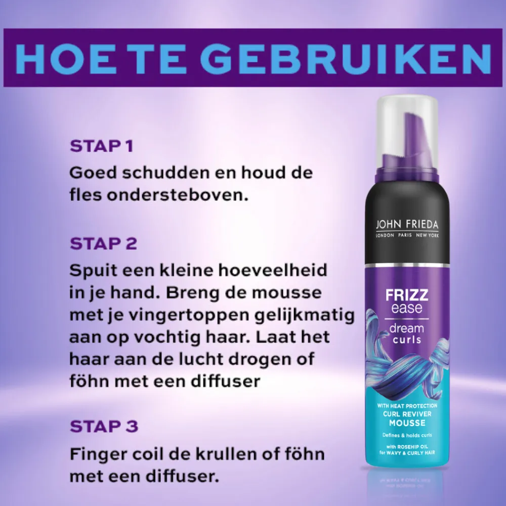John Frieda 4x Frizz-Ease Dream Curls Reviver Mousse 200 ml
