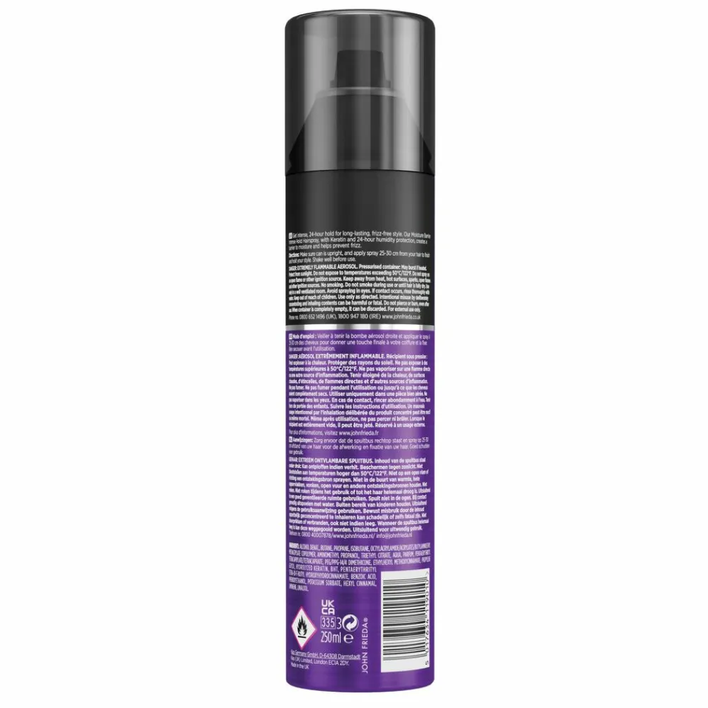 John Frieda 4x Frizz Ease Moisture Barrier Hairspray 250 ml