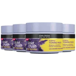 John Frieda 4x Violet Crush Purple Toning Haarmasker 250 ml
