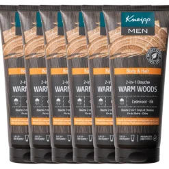 Kneipp 6x Douche Men 2-in-1 Warm Woods 200 ml