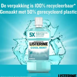 Listerine 3x Mondwater Cool Mint 500 ml
