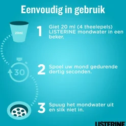 Listerine 3x Mondwater Cool Mint 500 ml