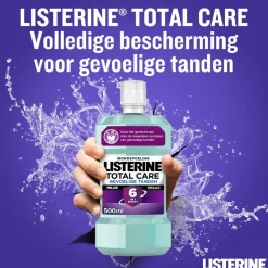 Listerine 3x Mondwater Total Care Gevoelige Tanden 500 ml