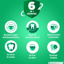 Listerine 3x Mondwater Total Care Tandvleesbescherming 500 ml
