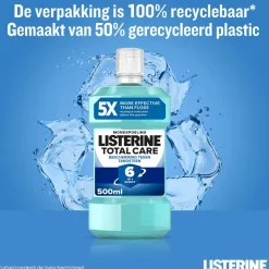 Listerine 3x Total Care Bescherming Tegen Tandsteen 500 ml