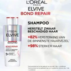 LOréal 6x L'Oréal Elvive Bond Repair Shampoo 200 ml