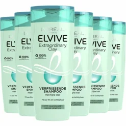LOréal 6x L'Oréal Elvive Extraordinary Clay Shampoo 250 ml