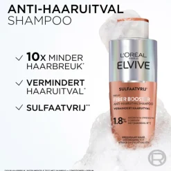 LOréal 6x L'Oréal Elvive Fiber Booster Anti-Haaruitval Shampoo 200 ml
