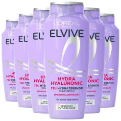 LOréal 6x L'Oréal Elvive Hydra Hyaluronic Shampoo 250 ml