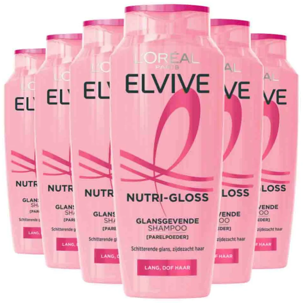 LOréal 6x L'Oréal Elvive Nutri Gloss Shampoo 250 ml