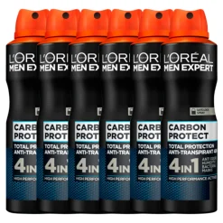 LOréal 6x L'Oréal Men Expert Deodorant Spray Carbon Protect 150 ml