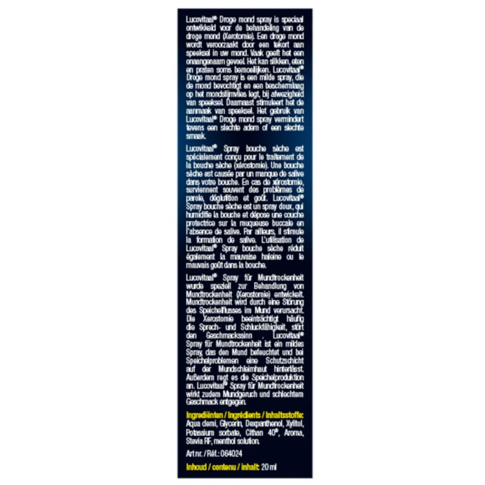 Lucovitaal 2x Droge Mond Spray 20 ml