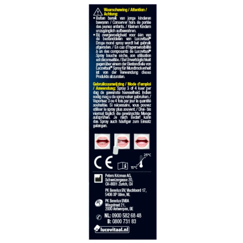 Lucovitaal 2x Droge Mond Spray 20 ml