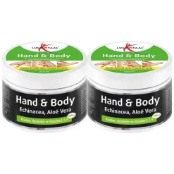 Lucovitaal 2x Hand en Body Crème Echinacea & Aloë Vera 250 ml