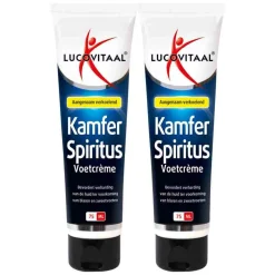 Lucovitaal 2x Voetcrème Kamfer Spiritus 75 ml